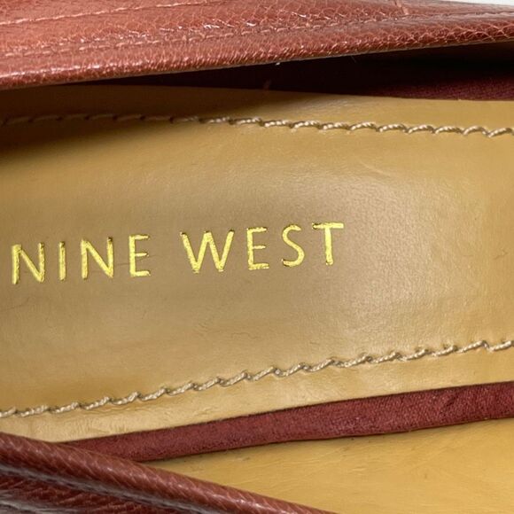 Nine West DancinDark Women's Classic Platform Pumps Slip On Brown Size 6.5 - Picture 10 of 13